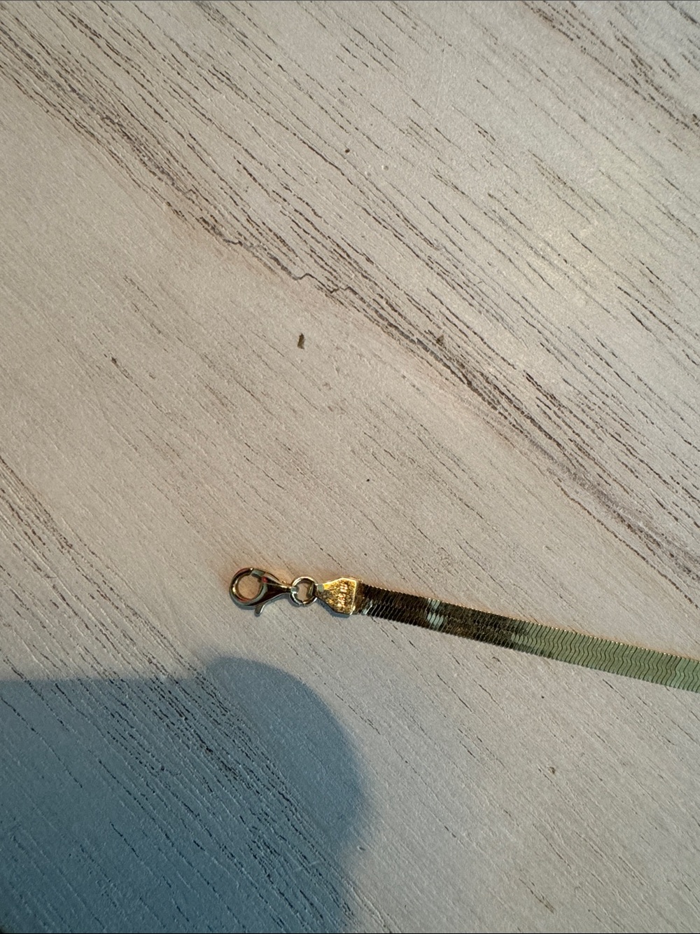 14kt Gold Flat Herringbone Bracelet - Picture 2 of 4